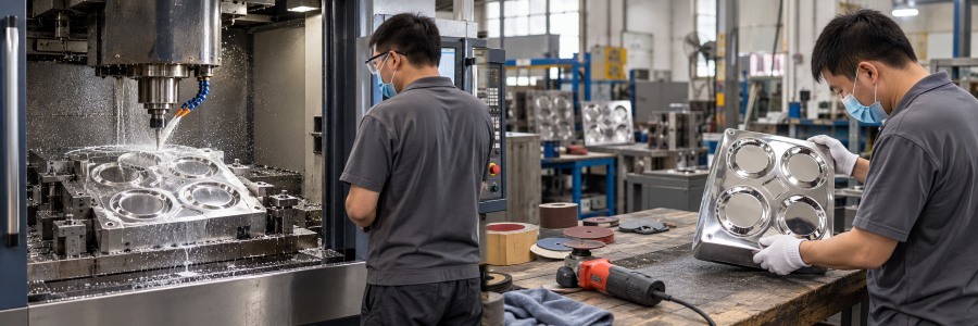 High precision melamine dinnerware molding mold installed on a hydraulic press machine