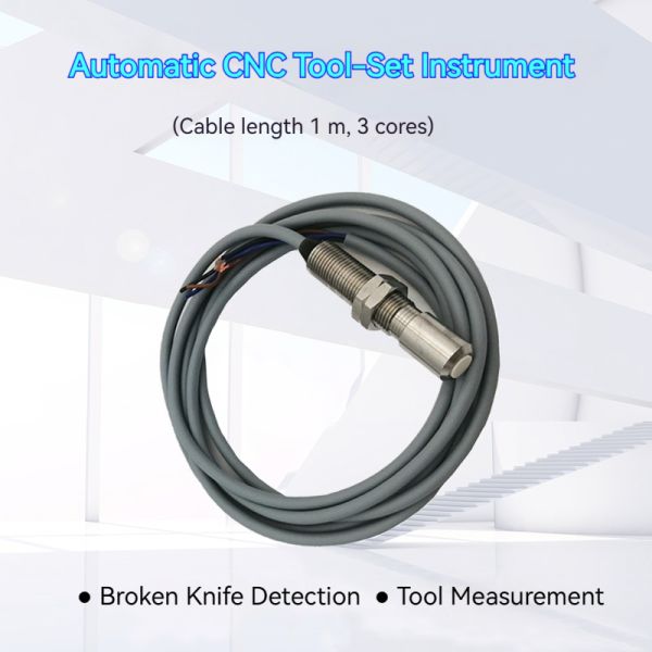 CNC Engraving Machine Plunger Type Tool Setter 0.001mm Repeatability 0.6N Operating Z Axis 3mm Stroke SUS303 NO NC Signal Output