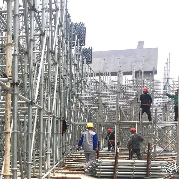 Galvanized Steel Ringlock Scaffolding System with High Impact Strength and Secure Hook Locking