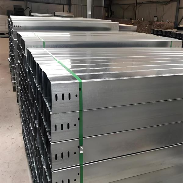 Stainless Steel Solid Bottom Cable Tray Rectangular 1.2mm-2.5mm Suspended Ceiling Cable Tray