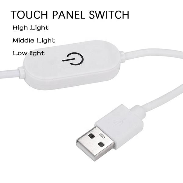 5V 2A USB TO dc 5.5*2.1mm adjustable switch remote cable led strip dimmer for lamp light