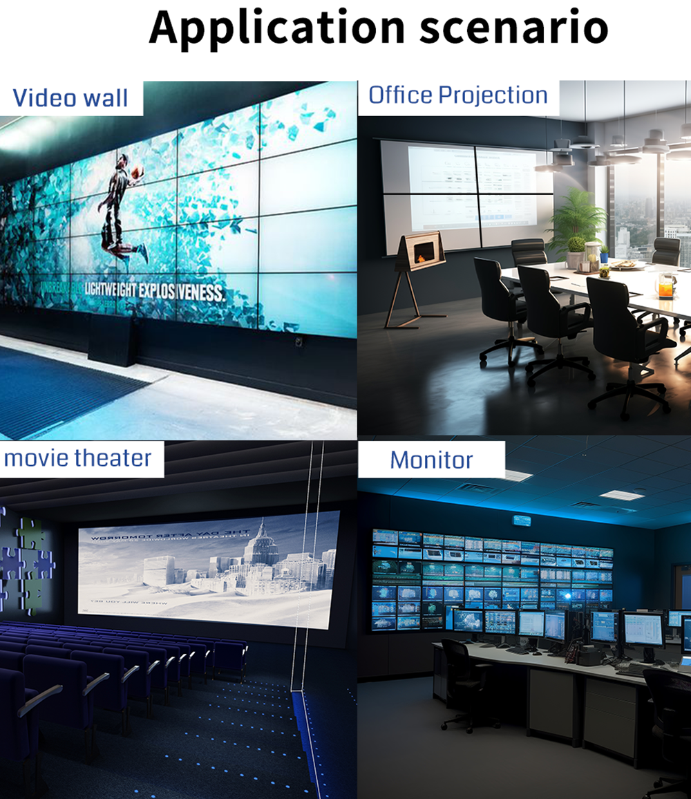 4K60 Video Wall Controller with 9 HDMI Outputs for Industrial-Grade Multi-Screen Display