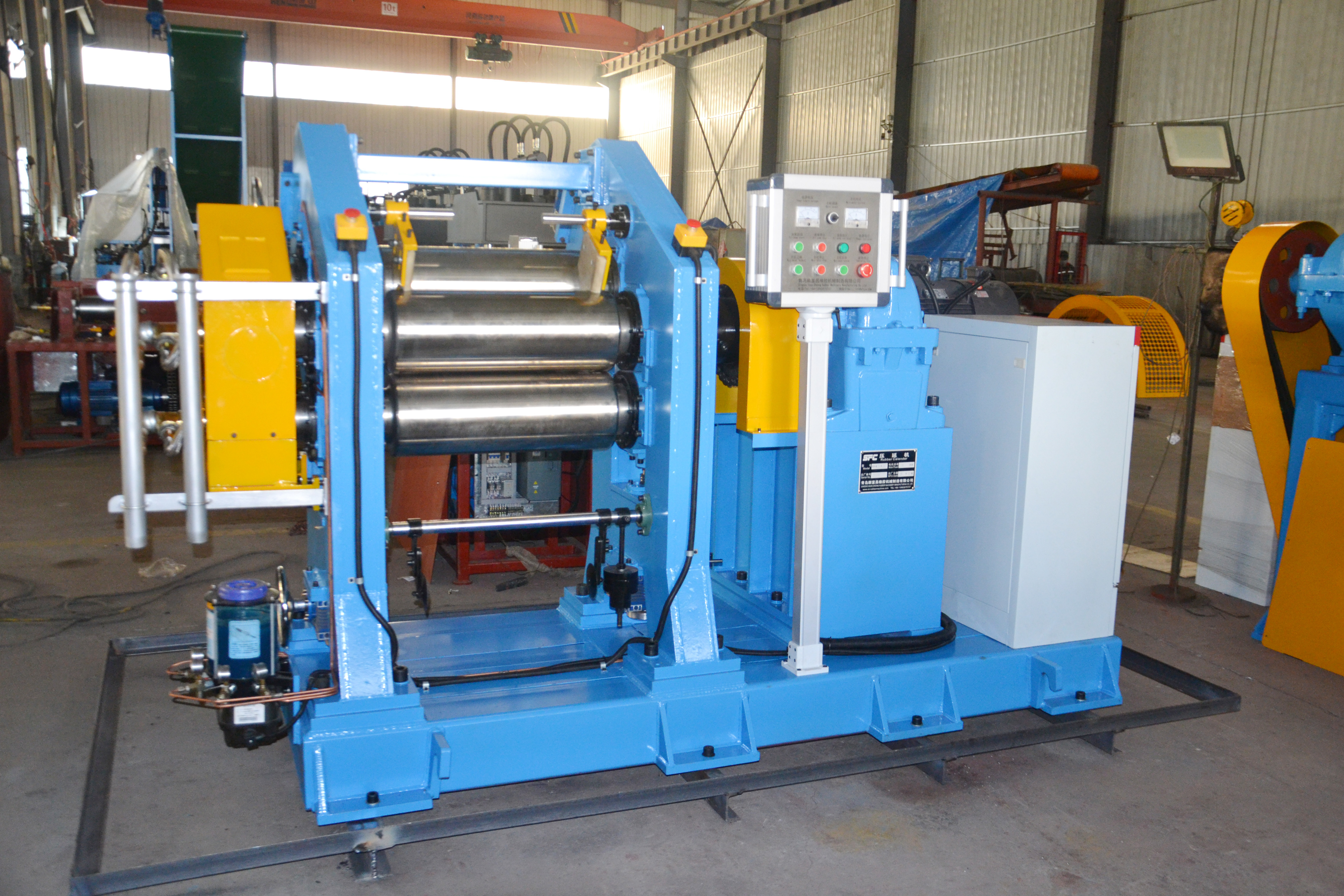 Three-Roll Rubber Calender / Rubber Calender Machine Suppliers