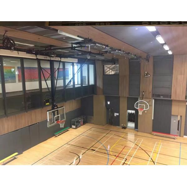 Customized Gymnasium Electric Basketball Hoop Ceiling Mounted