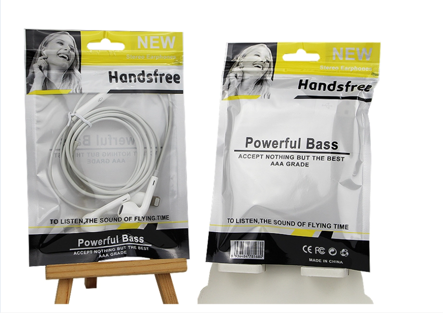 0.09mm Zip Lock Plastic Bags For Earphone Packing
