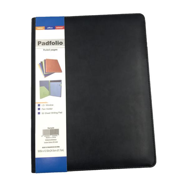 A4 Multifunctional PU Leather Business Notepad Backup Folder 60pp With Writing Board