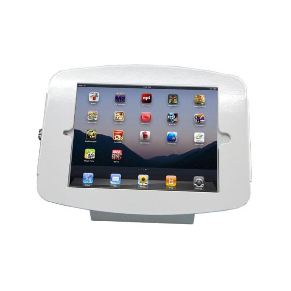 iPad Mini White iPad Kiosk Floor Stand Lockable Wall Mount & Desktop