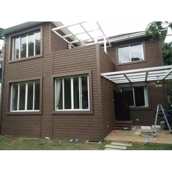 Non Slip WPC Wall Panel Exterior Salt Resistant Composite Wpc Exterior Cladding 2.2m