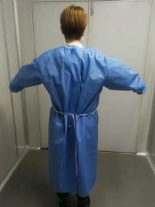 Quality Wholesale Against Fluid Protective Coverall SMS Non Woven Disposable Sterile Surgical Isolation Gown for sale