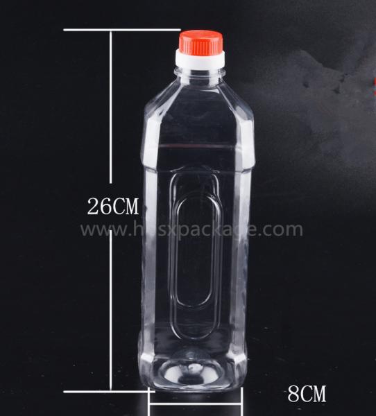 Buy PET 1000ml empty mineral water bottles with screw caps for drinking supply samples at wholesale prices
