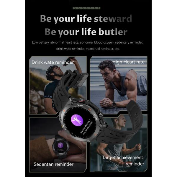Bluetooth GPS Smart Watch Calling Smart Watch With 1.45'' IPS Screen For IOS And Android