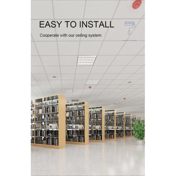 Modern Style PVC Gypsum Ceiling Tiles Rectangle Shape Square Edge