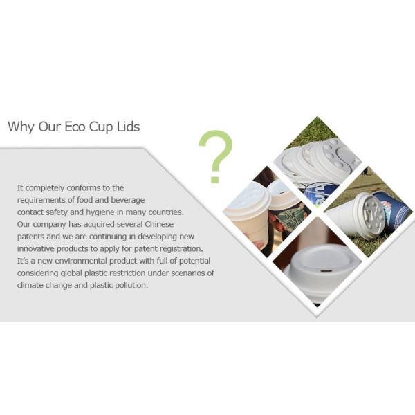 Bio-Disposable Compostable Coffee Cup Lids By Sugarcane Bagasse
