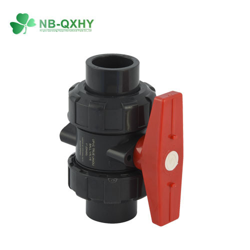 Socket or Threaded Connection Form PVC True Union Ball Valve with EPDM Plastic Valve