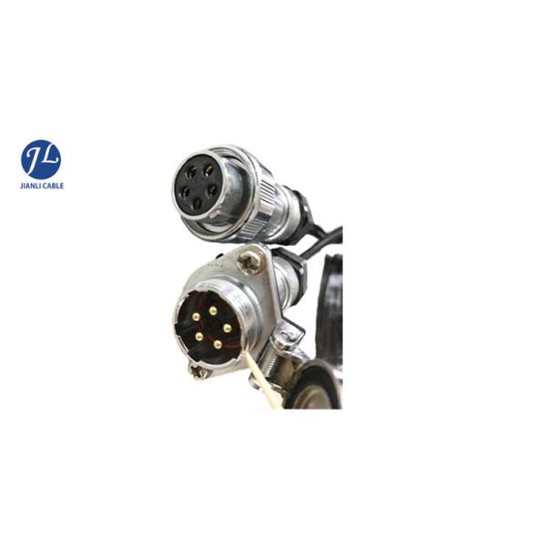 GX16 Aviation Plug Interface Car Reverse Camera Cable With Elasticity Length From 2 M To 4 M