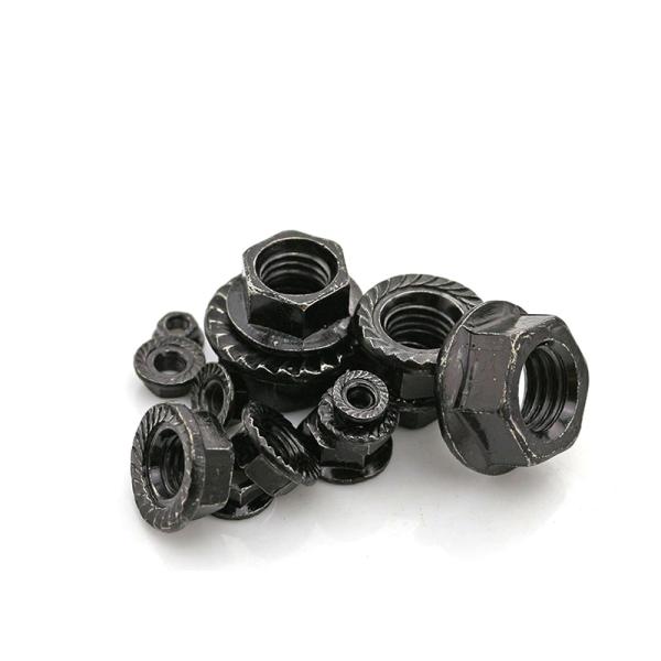 DIN6923 Serrated Flange Nut Black M14 Hex Grade 8 Flange Nut
