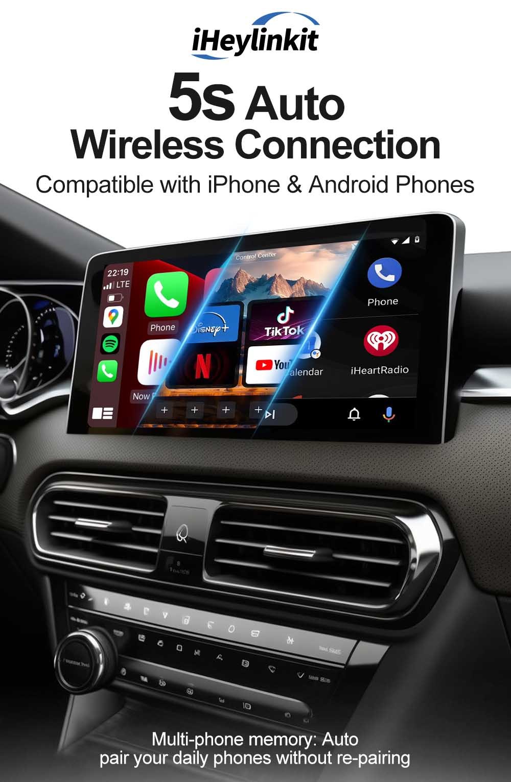 80mm Mini Universal CarPlay Box Android 13 customized