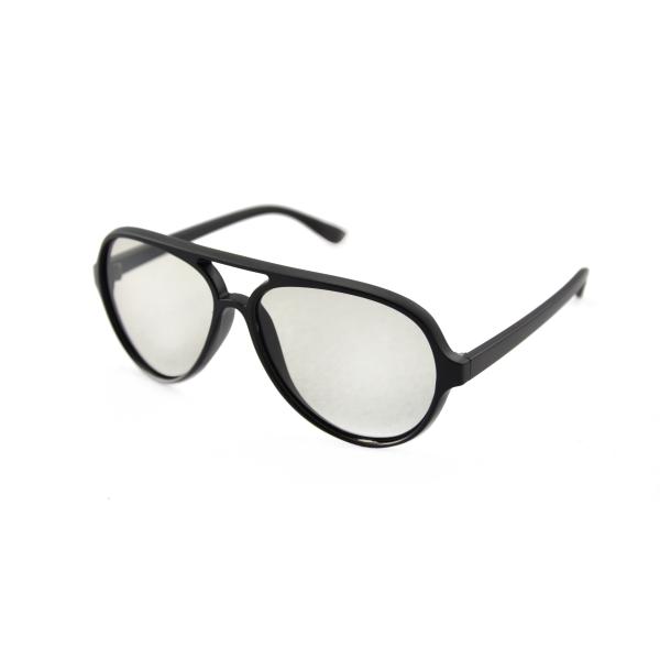 Durable 3D Passive Linear Polarized Glsses Matt Black Frame For Cinema