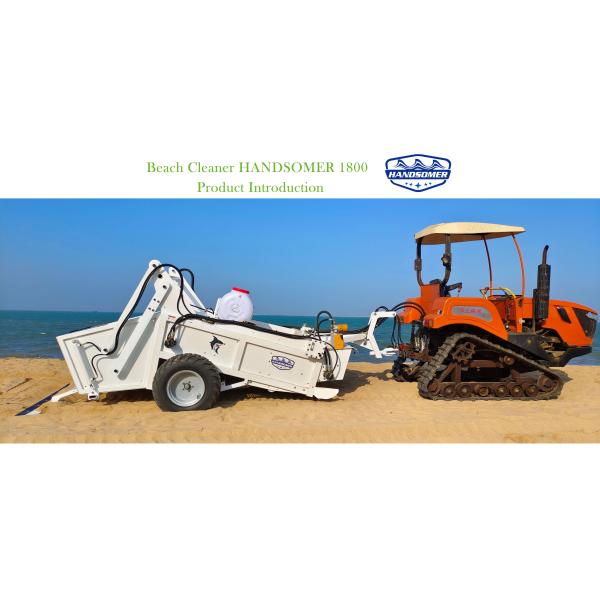 Hydraulically Controlled Vibrating Screen Stone Picking Machine for Wide Cleaning Area