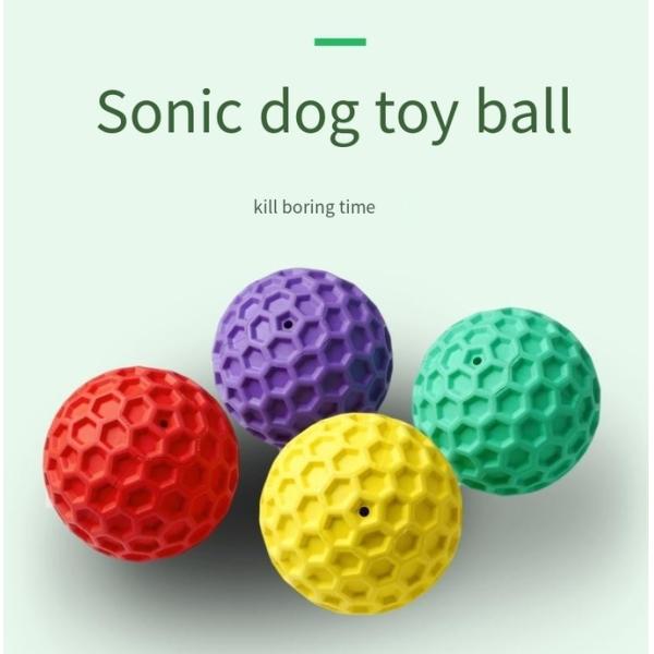 Pet Bite-resistant Sound Chew Toy Dog Interactive Rubber Ball