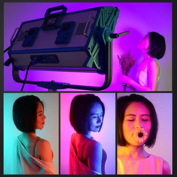 Large flat LED photography light with adjustable color temperature easy to carry and suitable for film studio shooting and fill light