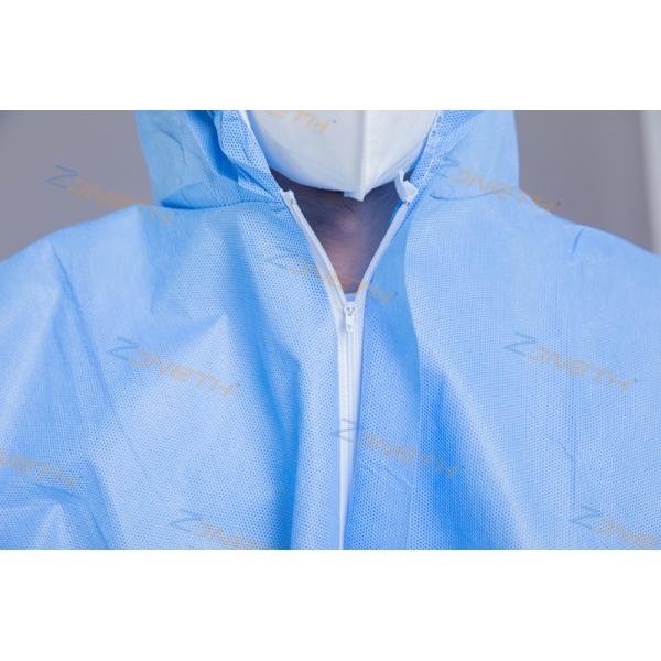 Anti Static Moisture Permeable SMS Full Body Coverall