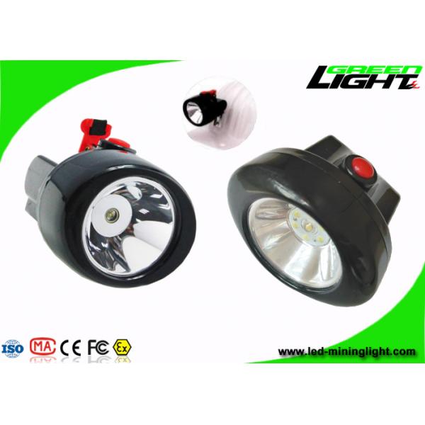 10000 Lux IP67 Cordless Mining Lights Cap Lamp 2.8Ah Battery Plug - In Charging Way