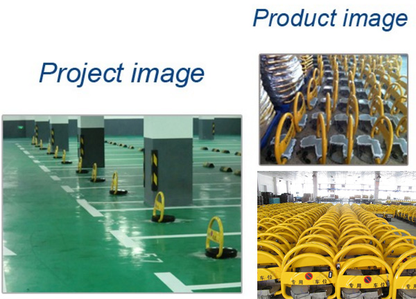 Auto Remote Control Car Parking Locks , Solar Parking Lot Position Automatic Parking Lock