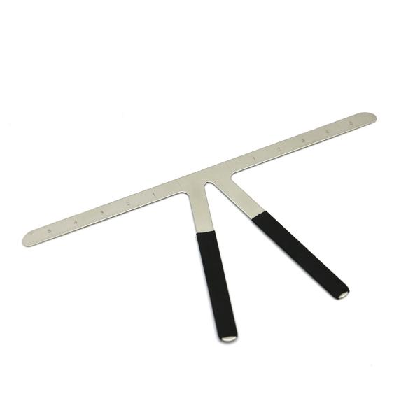 Stainless Steel Eyebrow Microblading Ruler Three Point Positioning Makeup Permanent Stencil Shaper