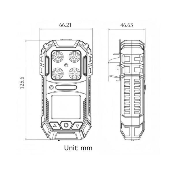MS104K Advanced Portable Multi-Gas Analyzer with Owl-Inspired Ergonomics and Type-C Charging for Oil, Chemical & Mining
