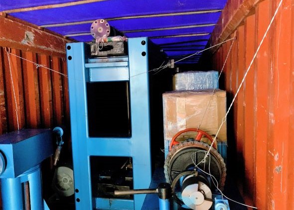 Automatic High Efficiency Gabion Mesh Machine 84*110mm Wire Mesh Gabion Basket