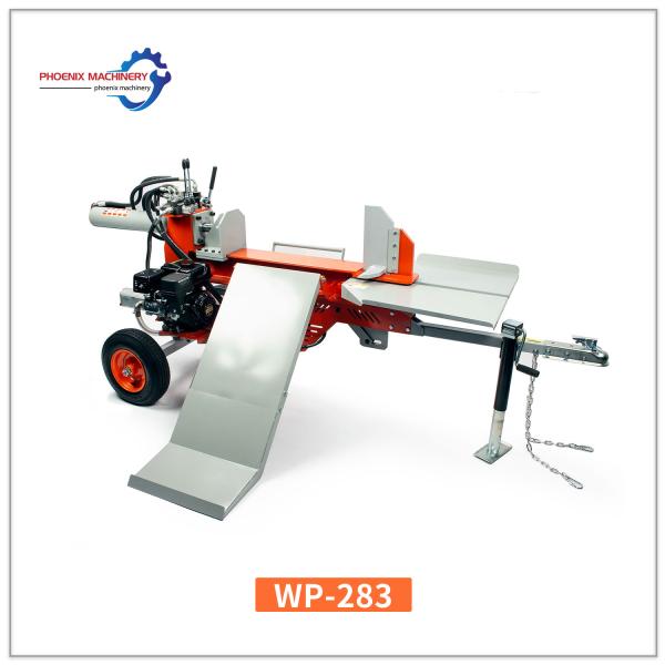 convenient 18 ton hydraulic log splitter with automatic loading and hands-on control