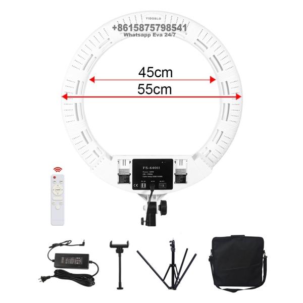 55cm 100w Led Eyelash Ring Light With Tripod Stand Remote Control