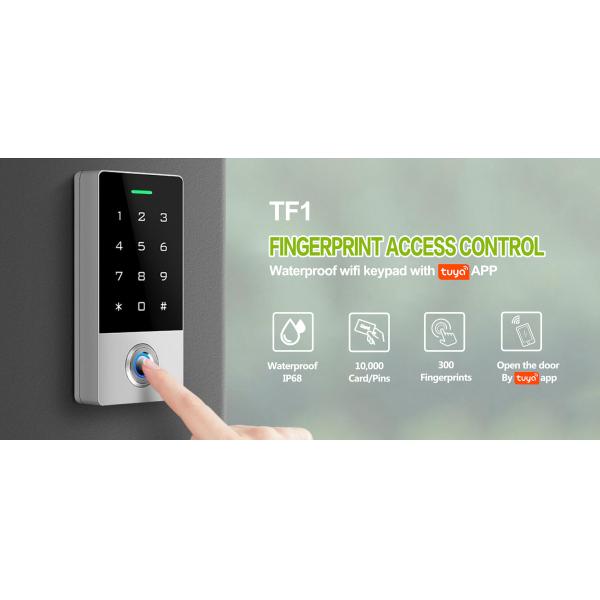 Robust Waterproof RFID Keypad Reader with Biometric Fingerprint Recognition - 24VDC