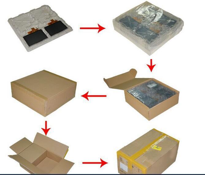 Packaging materials and methods for LCD displays