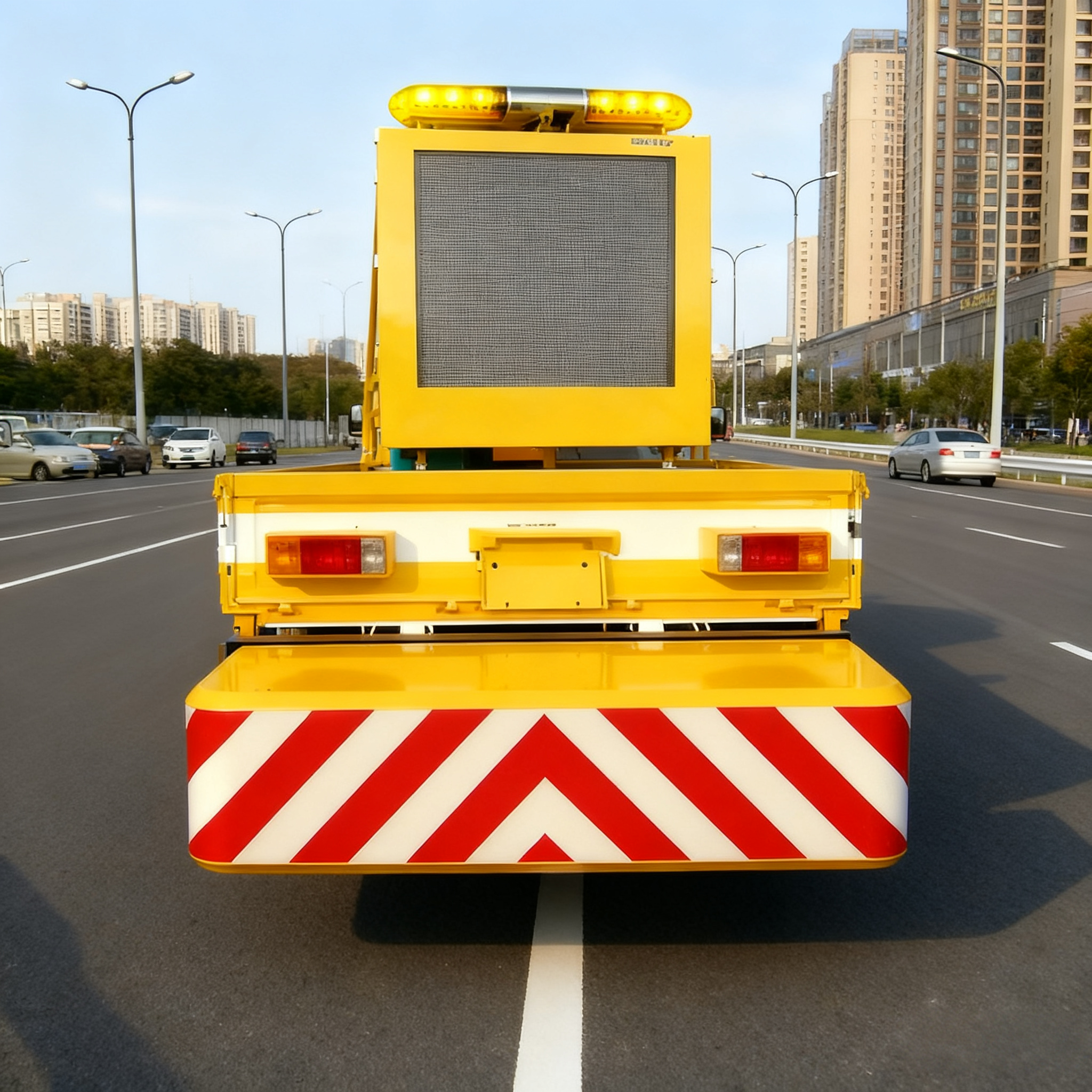 Diagram showing internal structure and safety features of vehicle security barrier