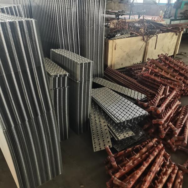 Size Customized Air Cooler Condenser Quiet Operation With 0.3-1.2mm Tubes