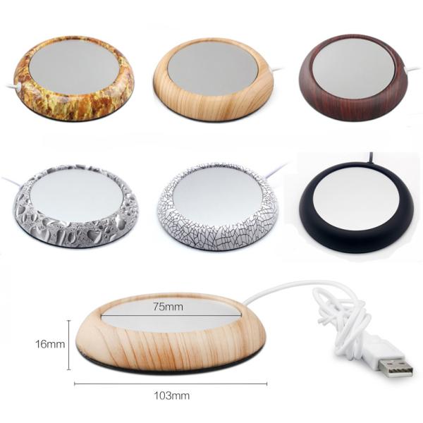 Safety USB Heating Cup Mat Electric Warm Cup Mat Logo Customized