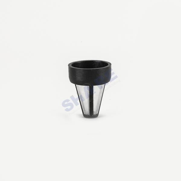 Basket Conical Filter Polyester Or Nylon Mesh Over Molded With PP Plastic