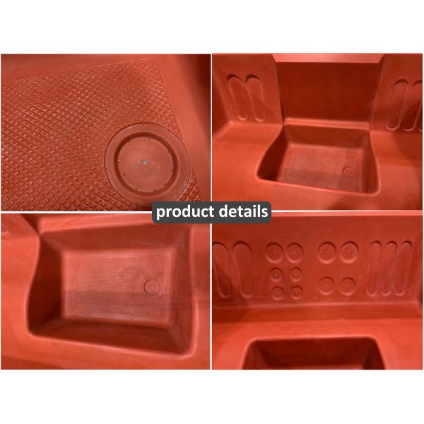 customizable spacious 6-person party spa mold with classic design rectangular fiberglass FRP spa pool mould bathtub moul