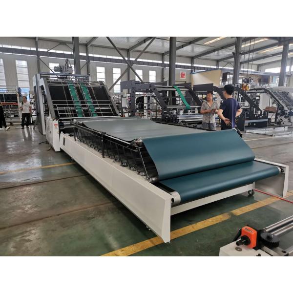 Corrugated Cardboard Flute Laminator Machine , Glue Lamination Machine