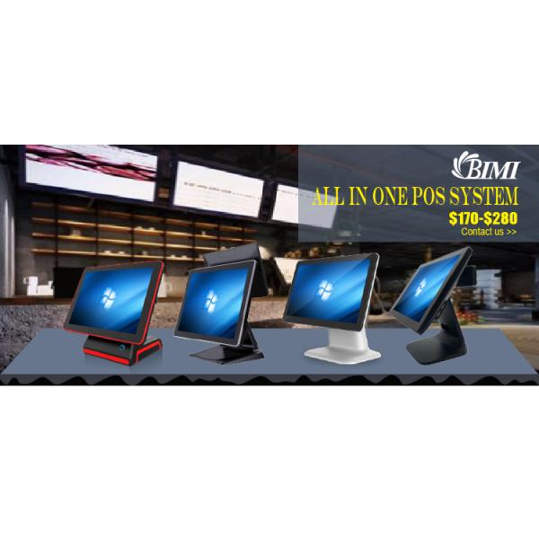 15.6 Inch LCD Main Display Bimi Windows USB WIFI POS Machine with Capactive Touch