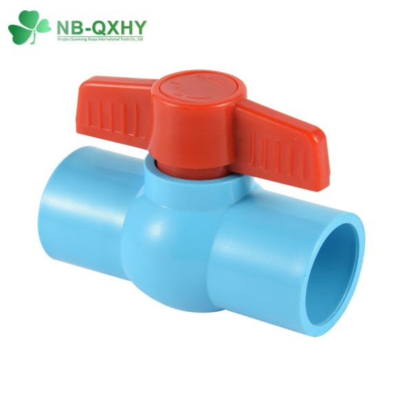 Manual Driving Mode UPVC Compact Ball Valve with Fixed Structure and Socket or Threaded