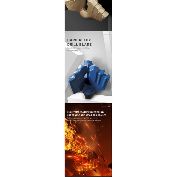Drilling Tool Machine Type Three Wing Alloy Scraper Bit for Soft Formation Drilling