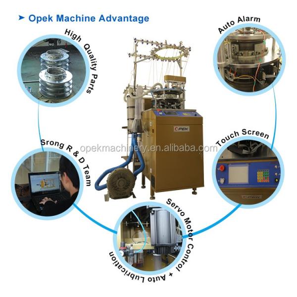 Single Knitting Method OPEK Knitting Machine for jacquard type Wool Hat