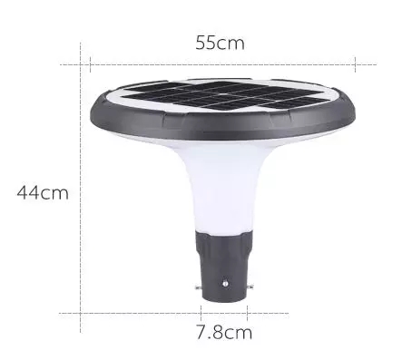 Courtyard Pathway Pole Mounted Lm80 LED Solar Lawn Lights