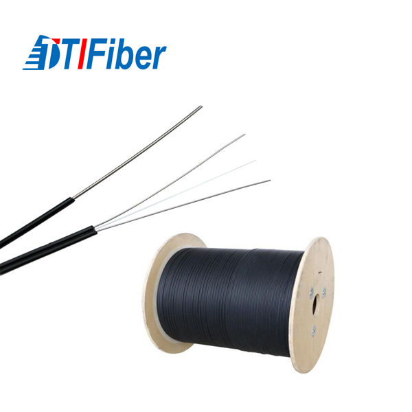 Optical Ftth Fiber Drop Cable 2 / 4 / 6 / 8 Core Single Mode Outdoor Indoor