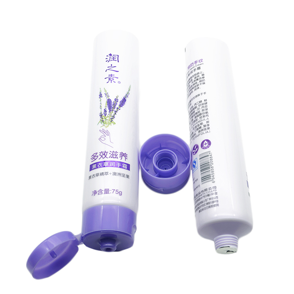 Hand Cream Plastic Packaging Empty Cosmetic Tubes With Flip Top
