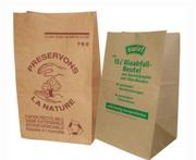 Recycled Customized Paper Bags Grip Multiple Seal For Bread Packaging