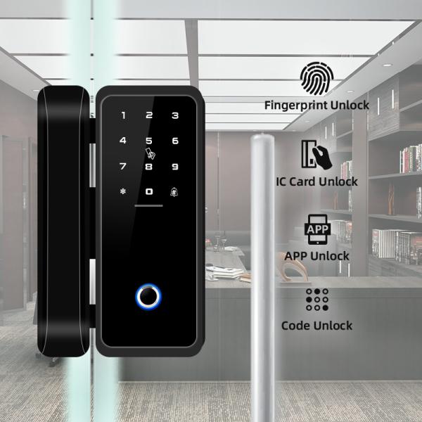 RoHS Smart Bluetooth Fingerprint Lock For Glass Door